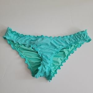 Shade & Shore Ruffle Design Bikini Bottom Rouched Back Side Size Small